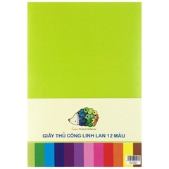 Giấy màu thủ công Linh Lan GT12-A4 A4 (12 màu/ xấp)