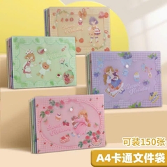 Bìa nút hình A4 nhiều mẫu (12 cái/ xấp mix mẫu)