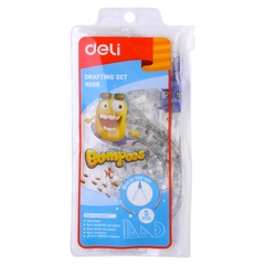 Bộ dụng cụ học sinh túi zip Deli 9598 5 món (24)