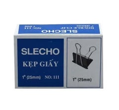 Kẹp bướm đen Slecho 15mm/ 19mm/ 25mm/ 32mm/ 41mm/ 51mm (12 cái/ hộp)