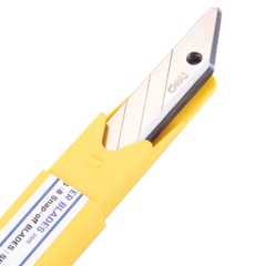 Lưỡi dao rọc giấy nhỏ 9mm 30 độ Deli 2015 (10 lưỡi/ ống) (36/432)