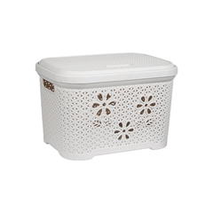 Giỏ nắp hoa Việt Nhật 5158 (45x33x29cm) - giỏ nhựa, sọt nhựa có nắp