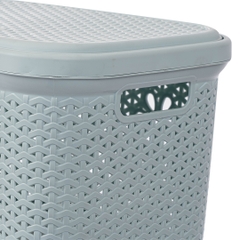 Giỏ nắp hoa Việt Nhật 5158 (45x33x29cm) - giỏ nhựa, sọt nhựa có nắp