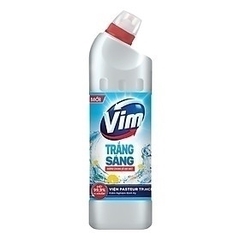 Gel tẩy bồn cầu và nhà tắm VIM trắng sáng mùi dịu nhẹ hương chanh sả chai 870ml (16)