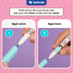 Bút dạ quang pastel Thiên Long HL-019/DS Demon slayer bộ 5 màu