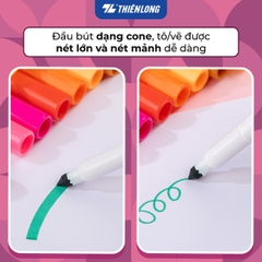 Bút lông màu Fiber Pen Thiên Long Colokit FP-C03 20 màu ngòi chóp