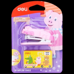 Bấm kim Deli 0452 mini + ghim bấm no.10