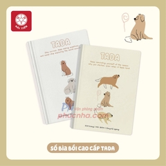 Sổ bìa cứng Hải Tiến Tada 6 8717 150x210mm 80gsm 200 trang kẻ ngang giấy trắng ngà (52)