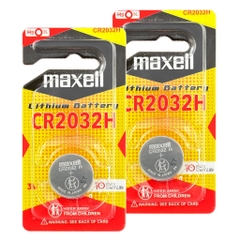 Pin CR2032 / CR2032H Maxell lithium 3V (vỉ 1 viên) (made in Japan) (20 viên/ hộp)