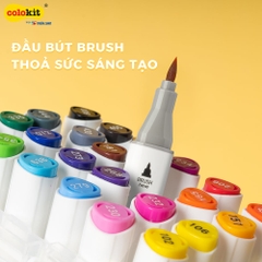 Bút lông màu mỹ thuật (lông dầu) Thiên Long Colokit AM-C002 art marker acrylic 2 đầu