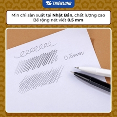 Bút chì bấm Thiên Long PC-037/HS HOSHI 0.5mm, thân lục giác (10) - Bút chì kim PC037