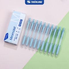 Bút gel bấm Thiên Long Gel-129 Minimalist 0.5mm (10)