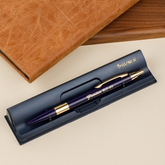 Bút bi Thiên Long Bizner BIZ-05 0.7mm, mực xanh hộp mica