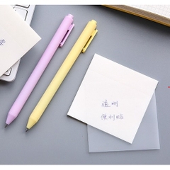Giấy notes nhựa trong suốt màu 75x75mm