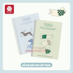 Sổ bìa cứng Hải Tiến Tada 6 8717 150x210mm 80gsm 200 trang kẻ ngang giấy trắng ngà (52)