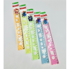 Thước lỗ hình thú 18cm