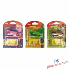 Bấm kim Deli 0452 mini + ghim bấm no.10