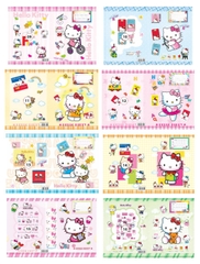 Bìa bao tập học sinh A5 bìa kiếng có lồng giấy in hình cute LV (10 tờ/ mẫu/ xấp) - Giấy bao tập, kính bao tập