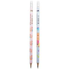Bút chì gỗ Master Art fancy no.2 2B fox & bear (12)