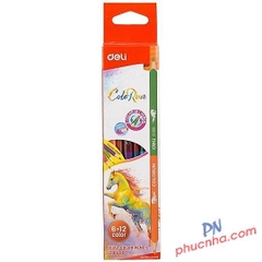Bút chì màu Deli 2 đầu