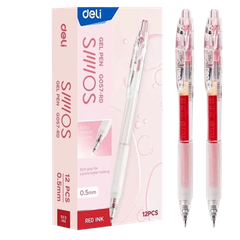 Bút gel bấm Deli G057 0.5mm (12)