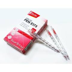 Bút bi Eras E173 semi gel mực Xanh/ Đỏ/ đen 0.5mm (20)