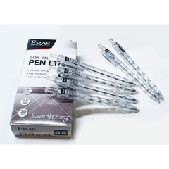 Bút bi Eras E173 semi gel mực Xanh/ Đỏ/ đen 0.5mm (20)