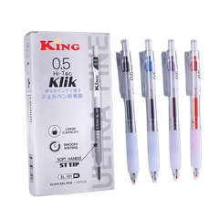 Bút gel bấm King SL-101 0.5 Xanh, Đỏ, Đen (12)