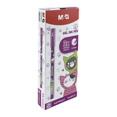 Bút gel M&G AGPB6937 0.5 Tím (12)