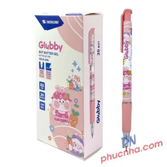 Bút bi Thiên Long GELB-046 Butter gel 0.5mm, mực xanh (20)