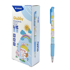 Bút bi Thiên Long GELB-046 Butter gel 0.5mm, mực xanh (20)