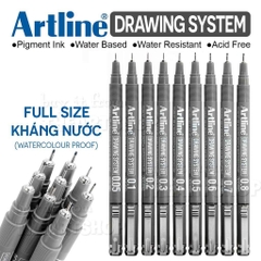 Bút vẽ kỹ thuật Artline mực đen (12)