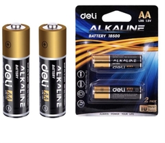 Pin AAA Alkaline Deli 18504 L036 1.5V 3A (2 viên/ vỉ) (20) - Pin remote, pin đũa