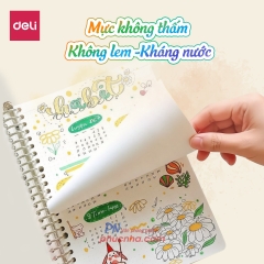 Bút lông màu marker acrylic Deli C199 1 đầu brush mực lỏng - 12 màu/ 24 màu/ 36 màu/ 48 màu