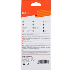 Bút chì màu 2 đầu Deli C00500 12 màu/ C00520 24 màu