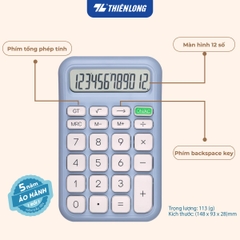 Máy tính Thiên Long Flexio CAL-007 12 số