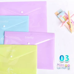 Bìa nút Thiên Long A4 màu Flexoffice Pazto FO-CBF009 màu ngẫu nhiên (10)