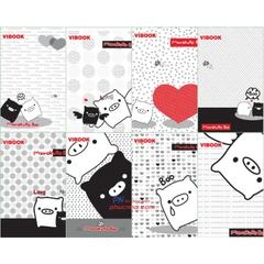 Tập HS Vĩnh Tiến Monokuro Boo 200 trang 70gsm A5 4 ô ly (5/50)