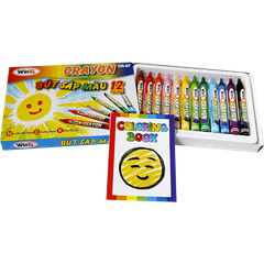 Bút sáp màu thơm WinQ CR-07 12 màu/ CR-08 18 màu