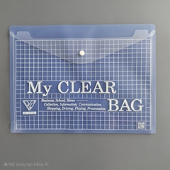 Bìa nút my clear F4 VC-360 25x35cm (12 cái/ xấp)