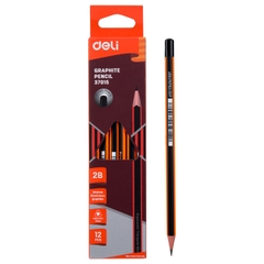 Bút chì gỗ Deli 37015 2B (12)