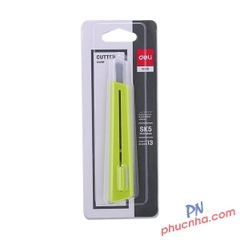 Dao rọc giấy nhỏ 9mm Deli 2038 Xanh lá (24)