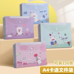 Bìa nút hình A4 nhiều mẫu (12 cái/ xấp mix mẫu)