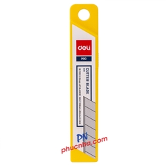 Lưỡi dao rọc giấy lớn 18mm Deli 2011 (ống 10 lưỡi)