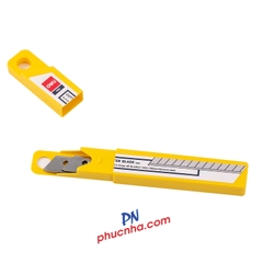 Lưỡi dao rọc giấy nhỏ 9mm Deli 2012 (10 lưỡi/ ống) (36/432)