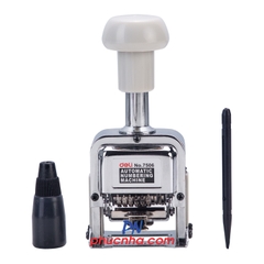 Dấu số nhảy tự động 6 số cao 5mm Deli 7506