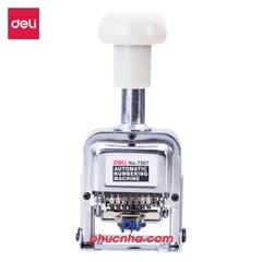 Dấu số nhảy tự động 7 số cao 5mm Deli 7507