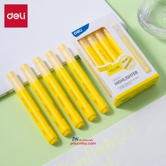 Bút dạ quang Deli U12S 1-5mm, 1 đầu (10) - Vàng/ Cam/ Hồng/ Lá/ Biển/ Tím