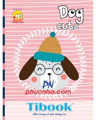Tập HS Thuận Tiến Dog cute 96tr 80gsm caro 4 ô ly (10/120)