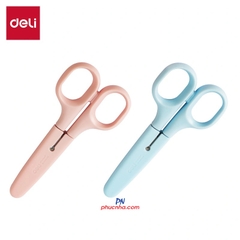 Kéo học sinh 124mm Deli 6022 (12) (bản tiếng anh)